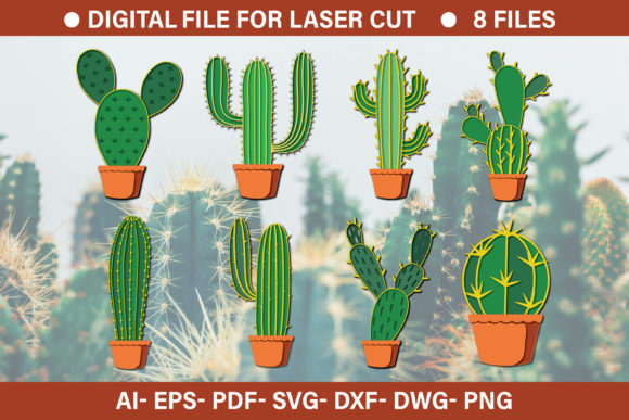 3D Cactus Paper Cut SVG File Bundle: Graphics & Crafts Review
