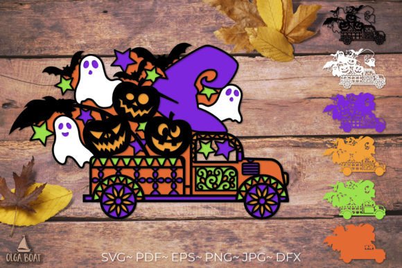 3D Halloween Truck Layered SVG: Graphics & Crafts Review
