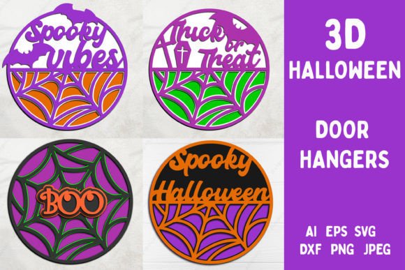 3D Layered Halloween Bundle: Graphics for Crafts