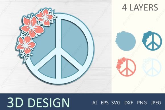 3D Layered Peace Sign SVG: An Embroidery Review