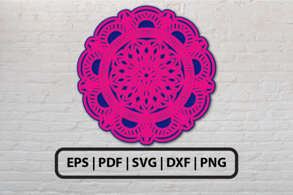 3D Mandala Multi Layered SVG 1 for Graphics & Crafts