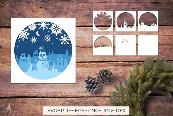 3D Snowman Shadow Box SVG: Graphics & Crafts Review