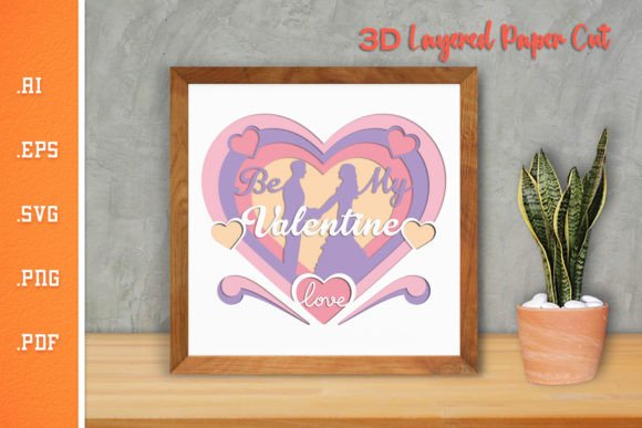 Be My Valentine 4: 3D SVG Graphics for Crafts