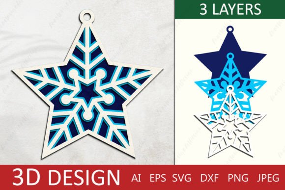 Christmas Star 3d Layered Ornament Review