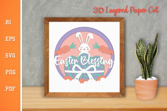 Easter Blessing Graphics: A 3D Paper Cut Crafts Review