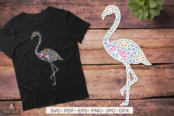 Flamingo SVG Graphics for Editorial Crafts Content