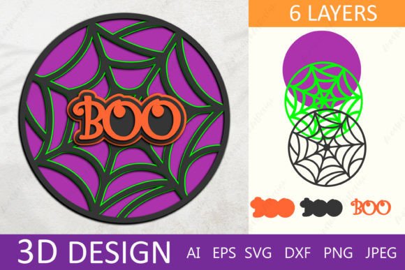 Halloween 3D Layered Boo Sign: Graphics & Crafts Review