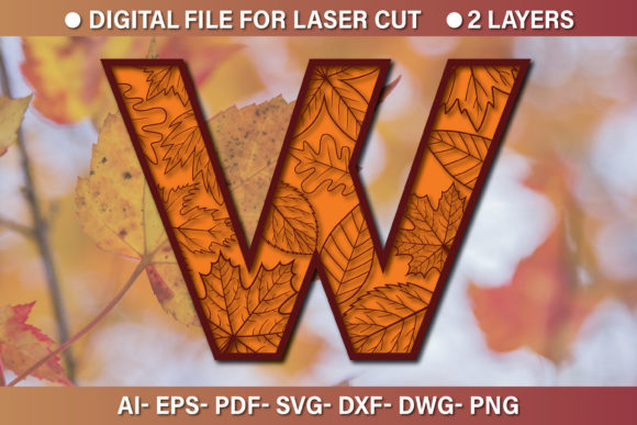 Multilayer 3d Alphabet Paper Cut SVG W: Graphics for Crafts