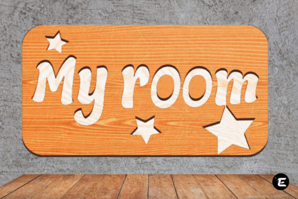My Room Laser Cut 3D SVG: Graphics for Kids Crafts