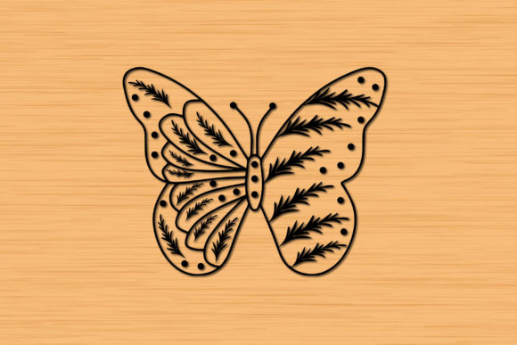 Papercut Butterfly Wildflower 3d SVG: Graphics for Crafts