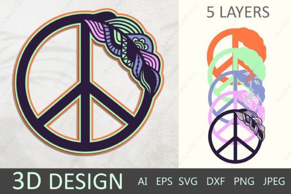 Peace Symbol SVG: 3D Layered Paper Cut Review