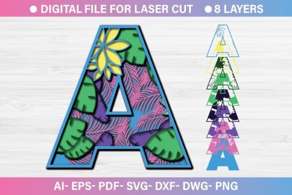 Summer Letter A SVG: Graphics & Crafts Asset Review