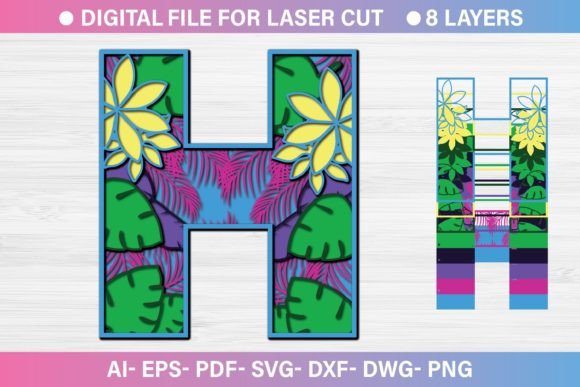 Summer Letter H Paper Cut SVG: Graphics & Crafts Review