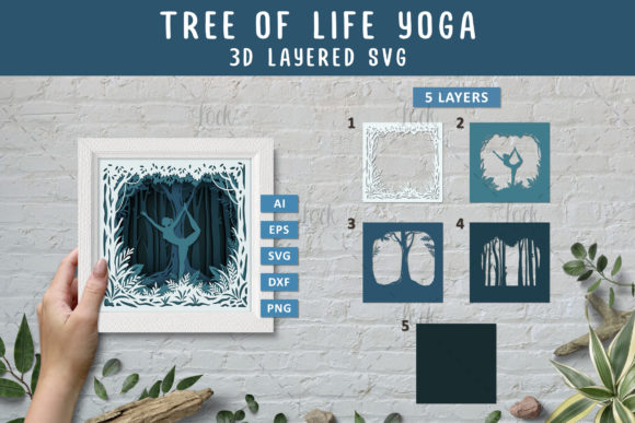 Tree of Life Yoga 3D Layered SVG: Graphics & Crafts Review